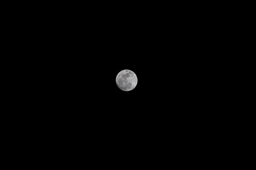 ほぼ満月の写真